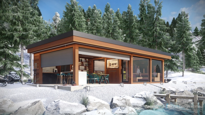 Saunový domček v komfortnom prevedení
