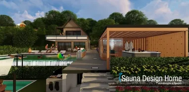 Moderní sauna dům