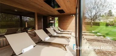 Sauna domek s masážní místností Sauna domek s masážní místností