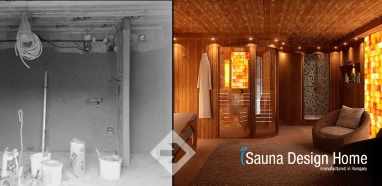 Vestavěná sauna na míru v sauna domku