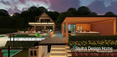  Sauna dům v zahradě Praha