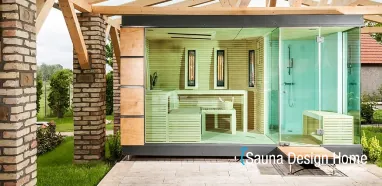 Venkovní sauna Cube Luxury Garden se sprchou Venkovní sauna Cube Luxury Garden se sprchou
