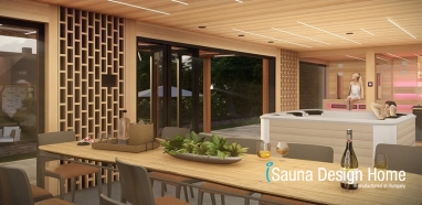 stavba wellness sauna domku