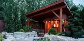 Venkovní sauna s přístřeškem