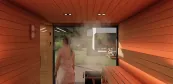 stavba exteriérového sauna domu stavba exteriérového sauna domu