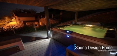 sauna dům  a virivka