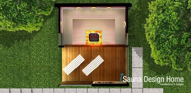 Finská sauna a infrasauna v jedné saune Finská sauna a infrasauna v jedné saune