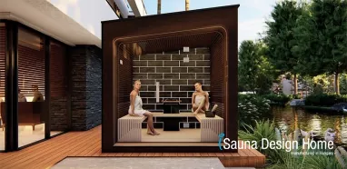 stavba sauny - moderní sauna