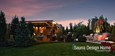 wellness sauna domek s vířivkou
