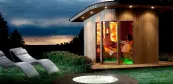 Venkovní sauna infra a finská sauna v jedném