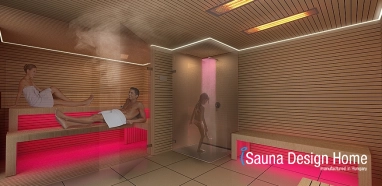 Wellness sauna se sprchou
