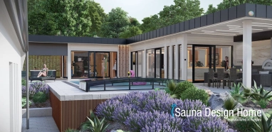 saunový dům s finskou saunou