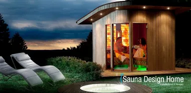Venkovní sauna infra a finská sauna v jedném