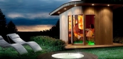 Venkovní sauna infra a finská sauna v jedném Venkovní sauna infra a finská sauna v jedném