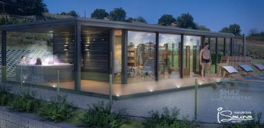 Saunový dům ve vinohradnictví