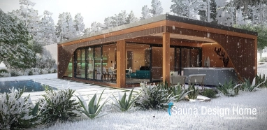 privátní wellness saunový dům 