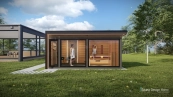 Moderní sauna domeček