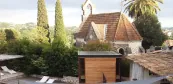 Moderní sauna domek v středomořském prostředí