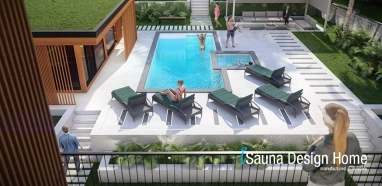 Unikátní saunový dům a bazén