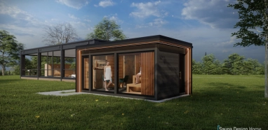 Moderní sauna domeček