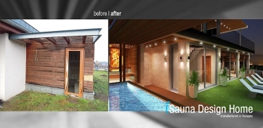 Sauna wellness na střešní terase
