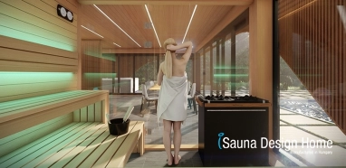 stavba prémiové sauny 