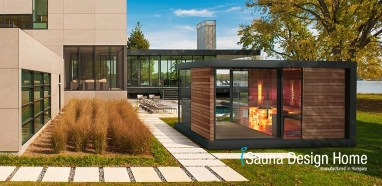 Luxusní saunový dům s oddychovou terasou Luxusní saunový dům s oddychovou terasou
