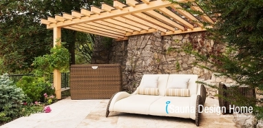 Pergola na wellness terase