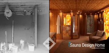 Vestavěná sauna na míru v sauna domku