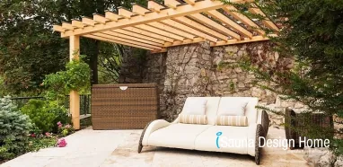Pergola na wellness terase