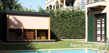 Zahradní sauna a bazén