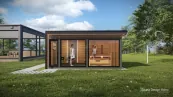 Moderní sauna domeček