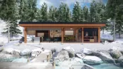 Unikátní sauna ve skandinávském stylu