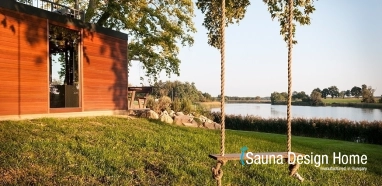 Zahradní saunový dům s panoramatem