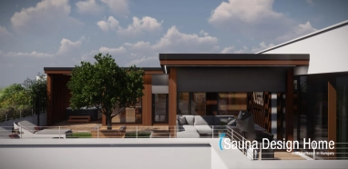 Malá venkovní sauna