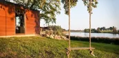 Zahradní saunový dům s panoramatem Zahradní saunový dům s panoramatem