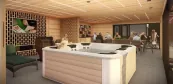realizace sauna domu z masivního dřeva 