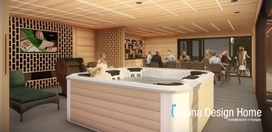 realizace sauna domu z masivního dřeva 