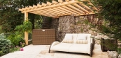 Pergola na wellness terase
