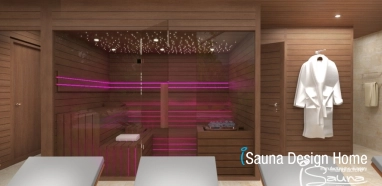 Sauna wellness v zahradě