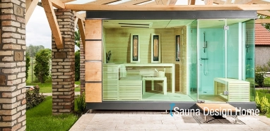  Venkovní sauna Cube Luxury Garden se sprchou