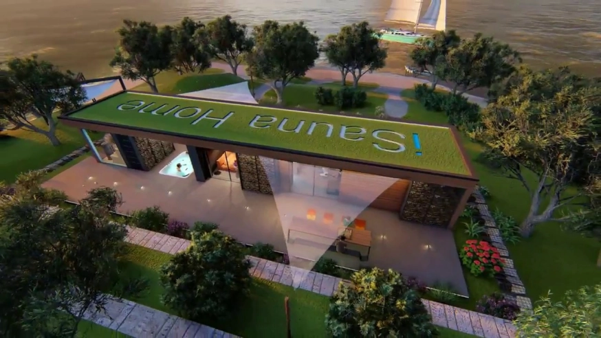 wellness sauna domek pri reke