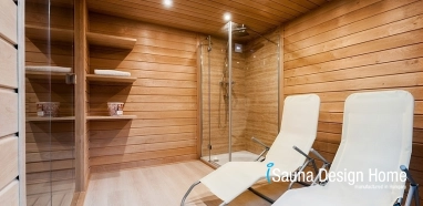 Sauna dům s oddychovou předsíní Sauna dům s oddychovou předsíní