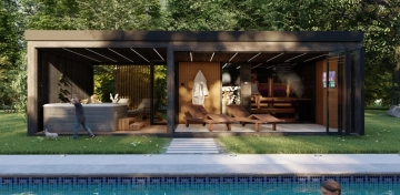 zahradní wellness sauna domek