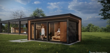 Moderní sauna domeček