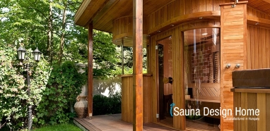 Venkovní sauna s himálajského solí Venkovní sauna s himálajského solí