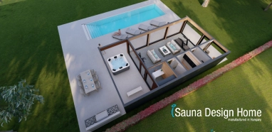 Horizont wellness dům horní pohled