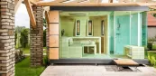 Venkovní sauna Cube Luxury Garden se sprchou Venkovní sauna Cube Luxury Garden se sprchou