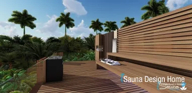 Vnejší sauna a joga Vnejší sauna a joga