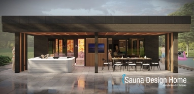 sauna dům s wellness terasou